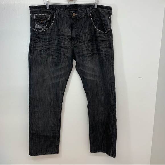 Jordan Craig Other - Jordan  Craig 42/32 Jeans Black Wrinkle Look H109